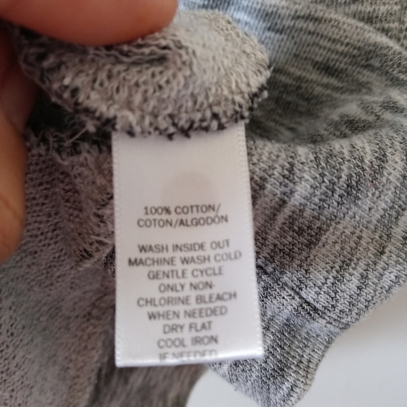 Ann Taylor LOFT Gray Jeweled Neckline  Embellished Short Sleeves Top - Picture 8 of 10